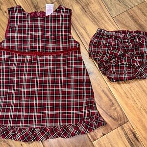 Vintage Gymboree Plaid Dress + Diaper Cover
